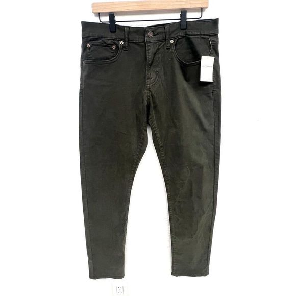 Lucky Brand Men's 110 Skinny Jeans Size 32 x 32 NWT Fern Navy Green Low Rise - Picture 1 of 7